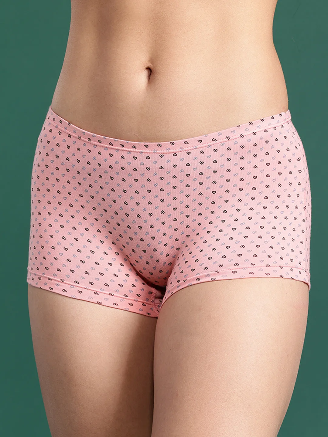 LEADING LADY Women’s Printed Mid-Rise BoyShort Brief Pack Of 3 | JOY-PR-26-3 |